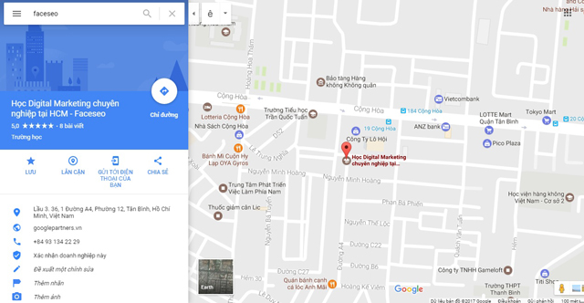 Hiển thị doanh nghiệp của bạn trên công cụ Google Maps